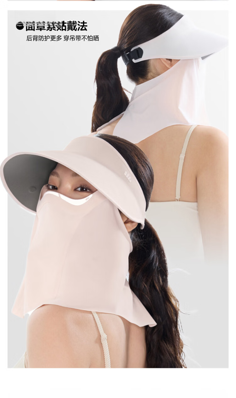 Beneunder Sun Protection Hat for Men And Women, Magnetic Face Shield Full-Face Mask, Portable Visor Cap for Sensitive Ski 17
