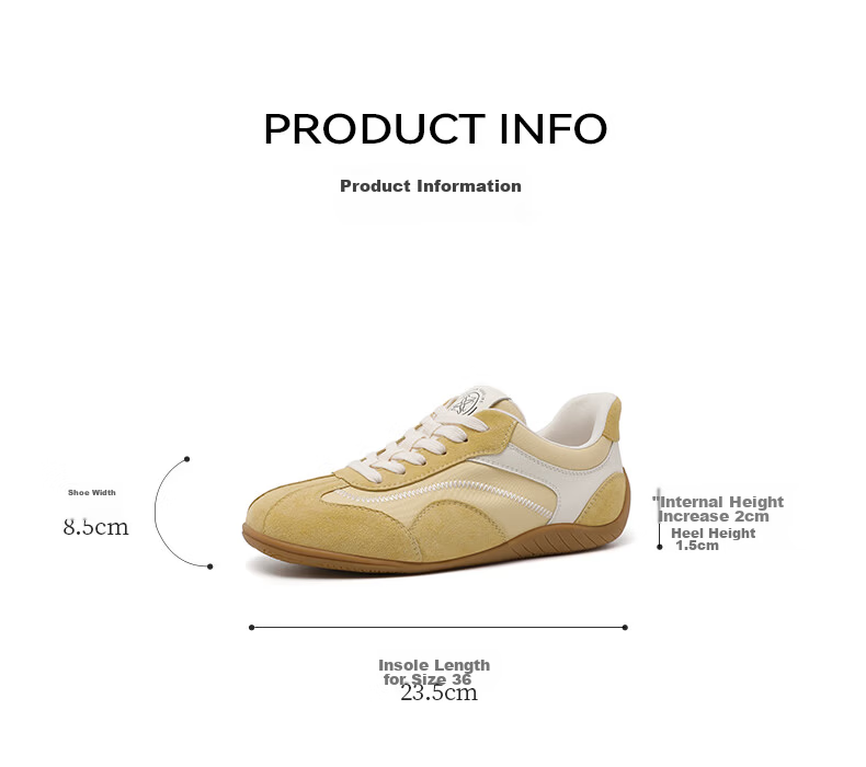 Basto Women's Retro Versatile Derby Shoes Soft Sole Slip-On Colorblock Casual Shoes S1057BM6 Beige Mesh Size 37 11
