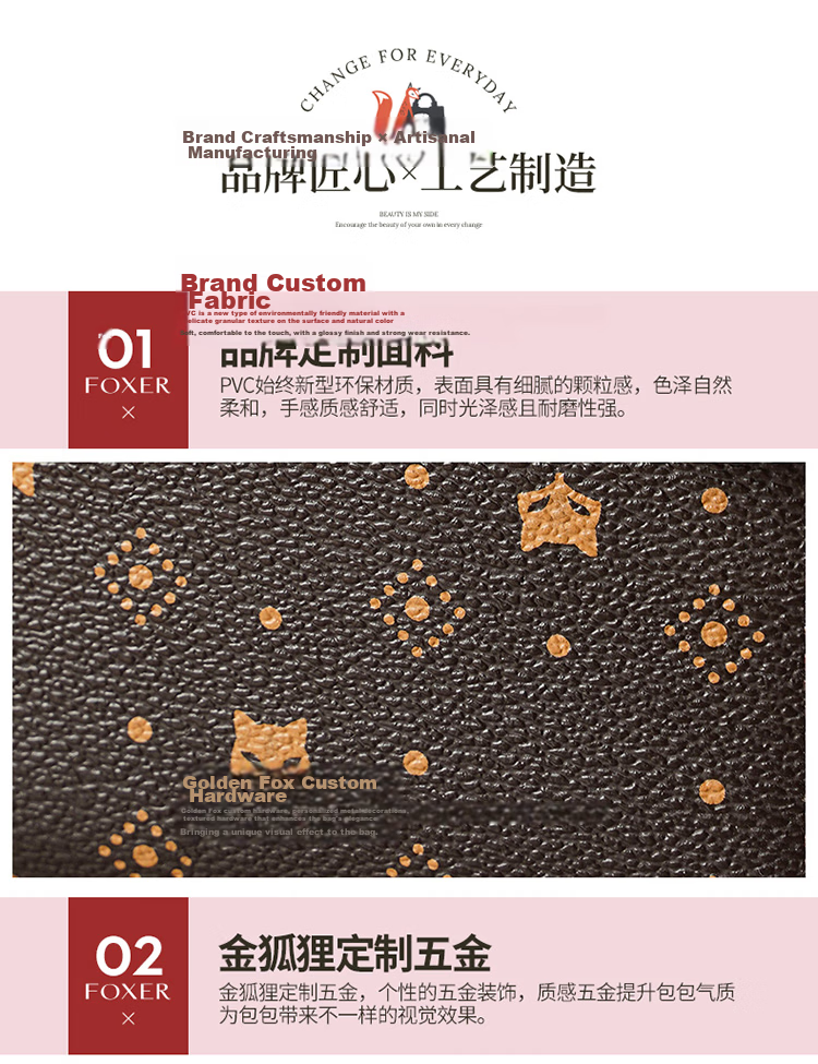 Gold Fox Women's Large Capacity Short Bi-Fold Card Holder Zipper Wallet Clutch Luxury Girlfriend Birthday Gift 7