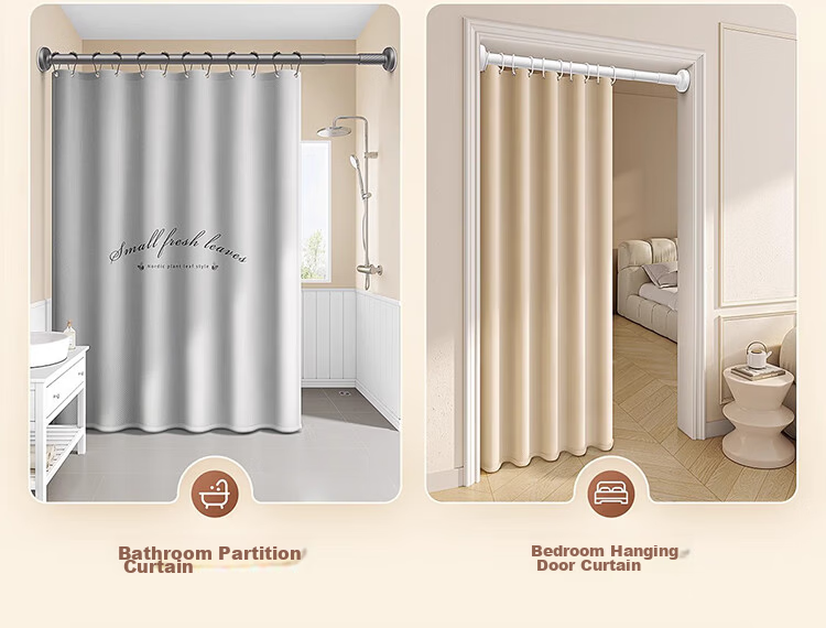 Futuristic Premium Waterproof and Mildew-Resistant Shower Curtain Bathroom Partition Door Curtain Sparkling Galaxy 150x200cm 29