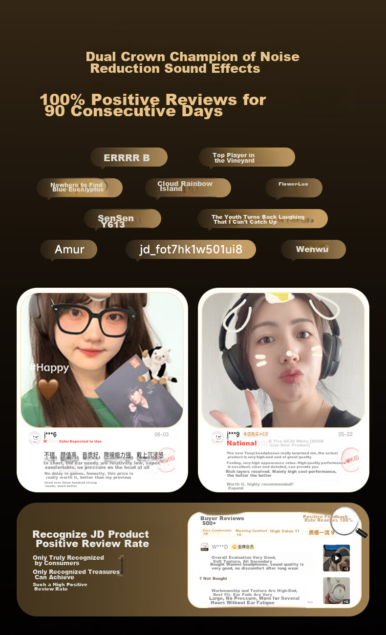 1MORE Jay Chou Edition Over-Ear Bluetooth Headphones Bluetooth 6.0 Dual Gold Standard Fast Charging Long Battery Life Active Noise Cancelling Gaming Low Latency QC30 SonoFlow Flagship Black 3