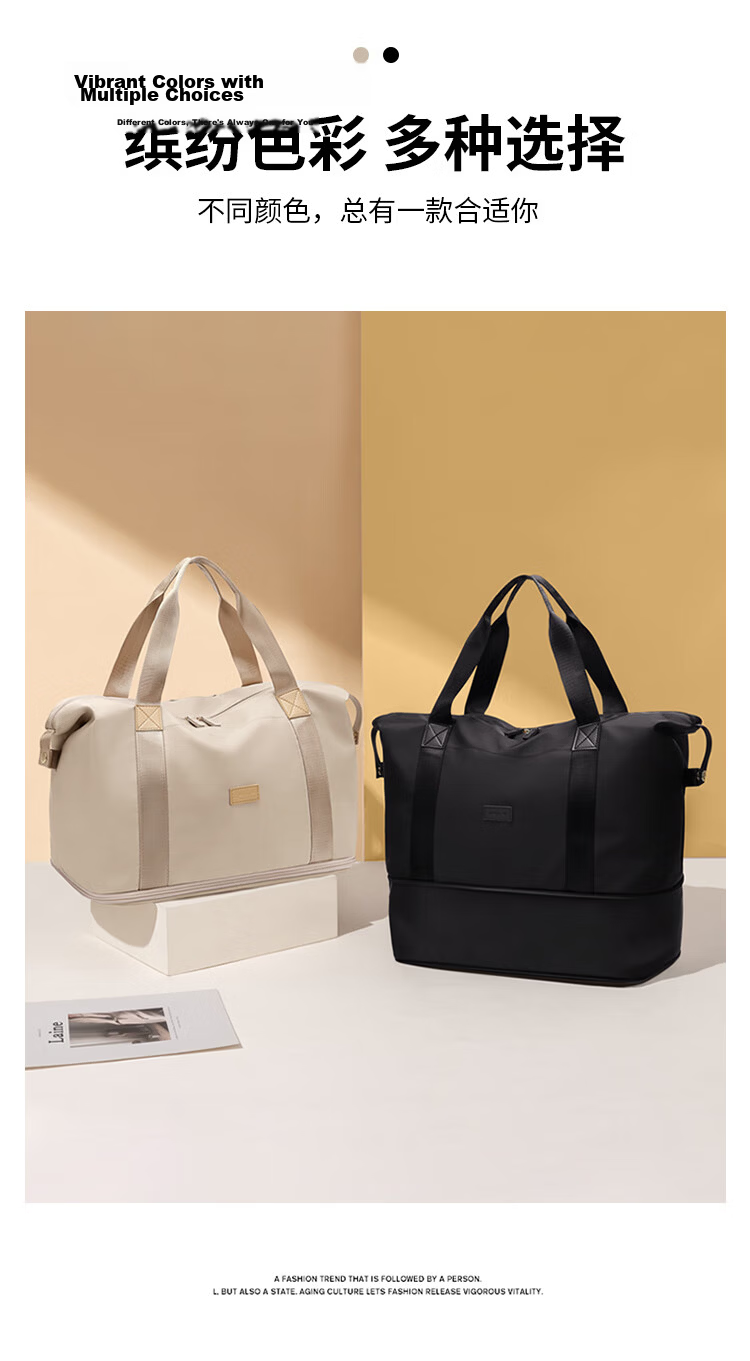 POLO Expandable Travel Bag for Women Travel Storage Bag Gym Bag Short Trip Business Handbag Birthday Gift for Girlfriend 3