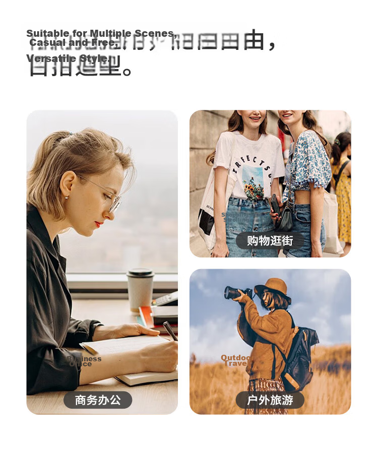 GOLF Women's Backpack 14/16 Inch Laptop Bag for Apple Huawei College Student Travel Business Backpack 9