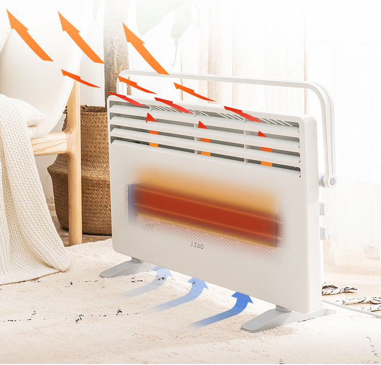 【秒杀价:279元】京东京造 欧式电暖器 立式取暖器 家用电暖气 居浴