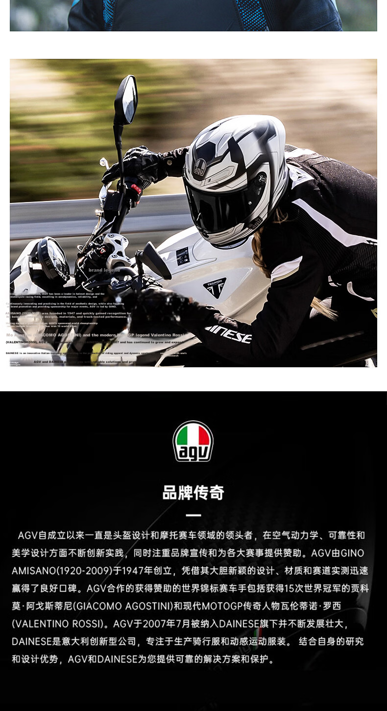 AGV Motorcycle Helmet K6S Carbon Aramid Fiber Large Rear Wing 3C Certified Touring Racing Matte Black XXL (62-63) 10