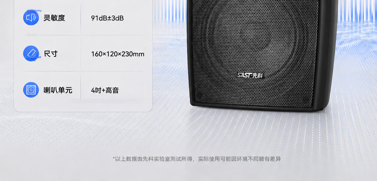 SAST Wall-Mounted Speaker 40W Passive Speaker Requires Amplifier 4-Inch Commercial Engineering Conference Room Restaurant Home Public Broadcasting Background Music 12