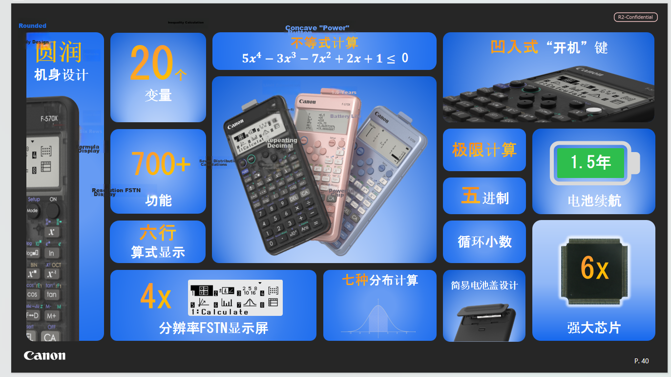 Canon 2026 Star Black Scientific Calculator Multifunctional Graphing Calculator for High School and University Students Exams and Competitions Model 999 10