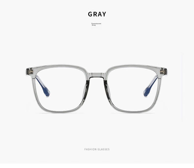 LESCA LUNETIER Gm Black Frame Glasses for Men, Prescription Available, Square Thick Frame, Cool And Stylish, Anti-Blue Light, Large Face, Non-Prescription Eyewear 15