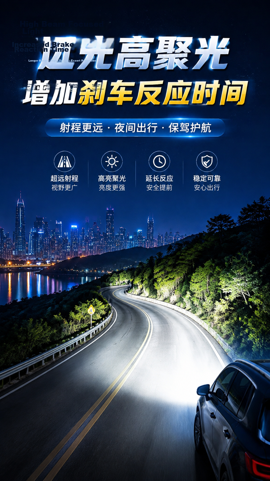 Baoxiang Car LED Headlights Bulb Laser Headlight Non-Destructive Installation Ultra-Bright Car Lights High Beam Low Beam/9005 6