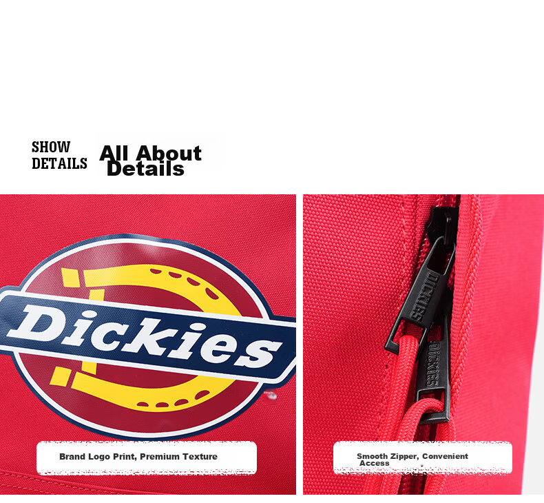 Dickies Women's Backpack Large Capacity School Bag for High School Students Multi-Compartment Casual Travel Laptop Bag 11