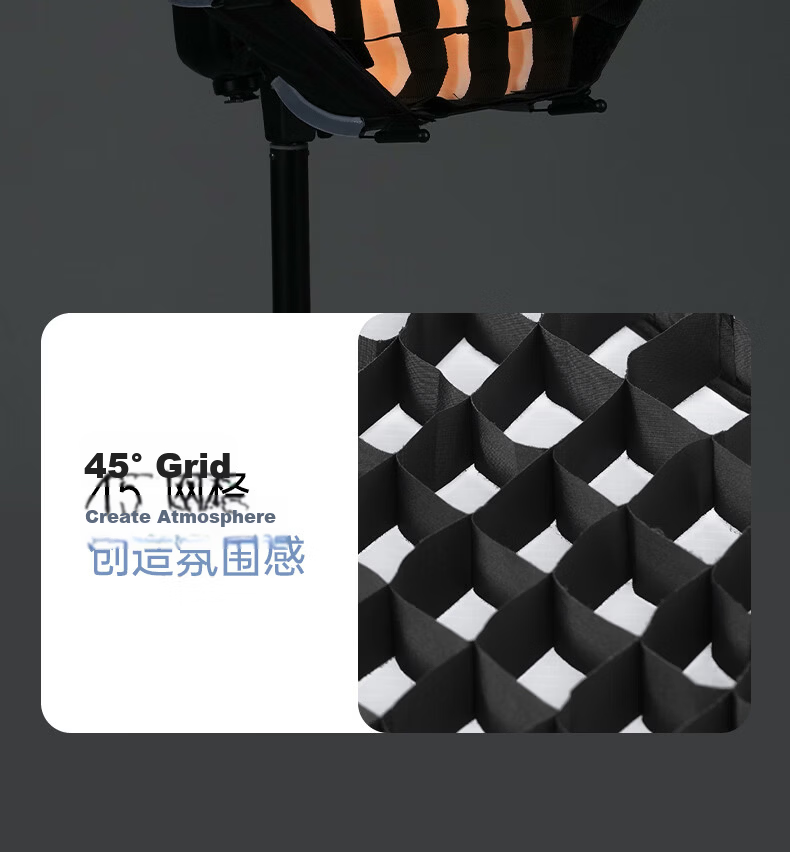 AMBITFUL PF30SE Octagonal Deep-Mouth Grid Softbox, Mini Quick-Install Light Modulator, Suitable for Shengniu TT520/V860II/v850II/V1/AD200 Series 17