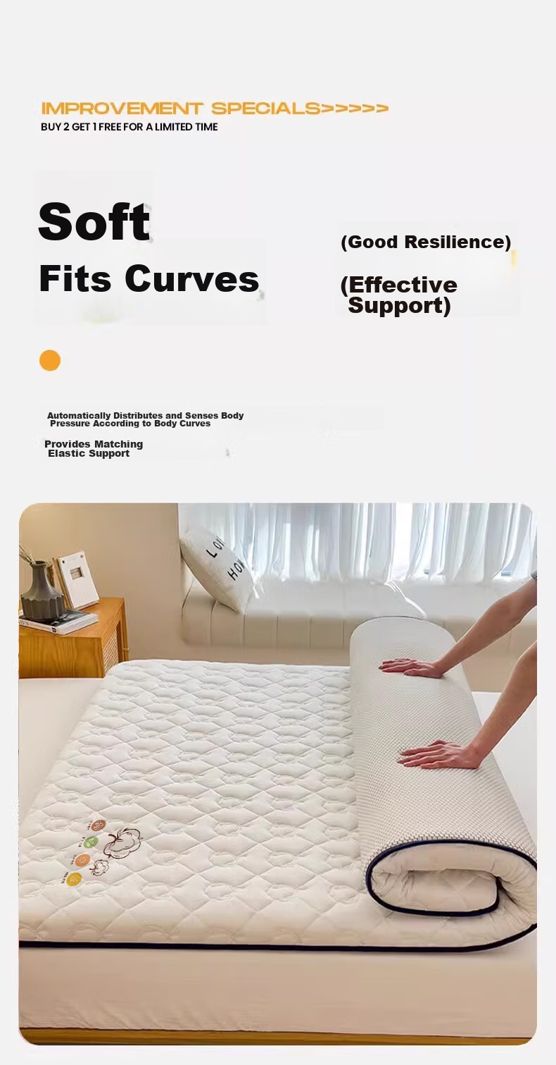 Nanjiren Class A Cotton Mattress, Xinjiang Cotton Bedding for All Seasons, Foldable Soft Pad for Home Use, 180*200cm 9