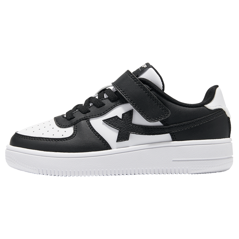 XTEP Kids Casual School White Sneakers Student Skate Shoes XTEP White/Black Size 36