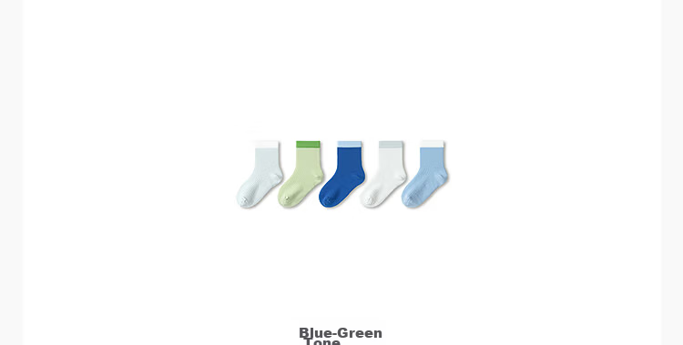 Balabala Kids Socks Summer Mesh Breathable Boys Girls Short Socks Soft Cotton Elastic Comfortable 5 Pairs Pack 43