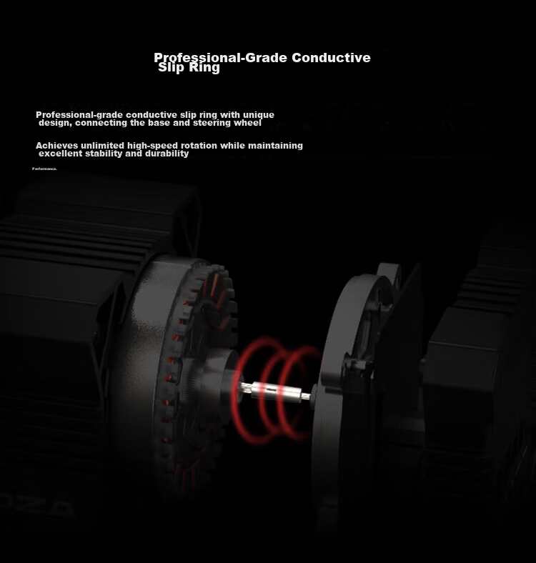 MOZA R9V3 Servo Direct Drive Base Force Feedback Racing Simulator Constant 9Nm 21-Bit Magnetic Encoder Fourth Generation Computing System 10
