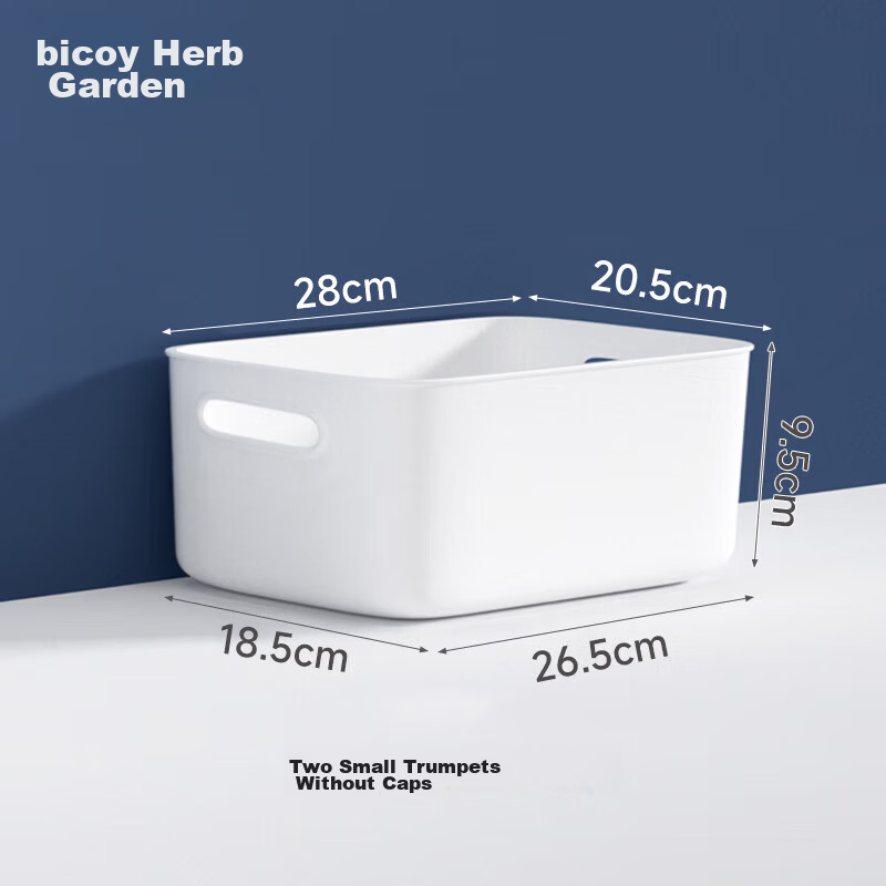 Baicaoyuan Small Open Storage Box Desktop Organizer Kitchen Toy Storage Office Wardrobe Miscellaneous Bathroom Organizer Basket