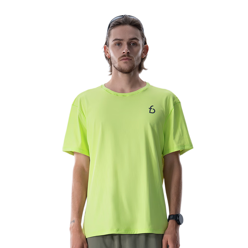 Feibit Training Short Sleeve | Men's Summer Round Neck Quick-Dry Antibacterial Breathable Silver Ion T-Shirt Sports Running Top