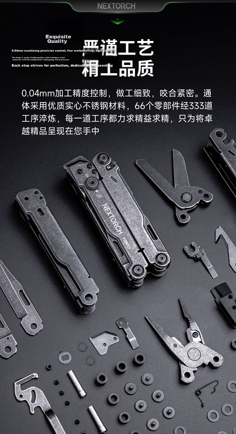 NEXTORCH PIONEER Multifunctional Emergency Rescue Pliers Outdoor Camping Self-Defense Portable Tool Pliers 12
