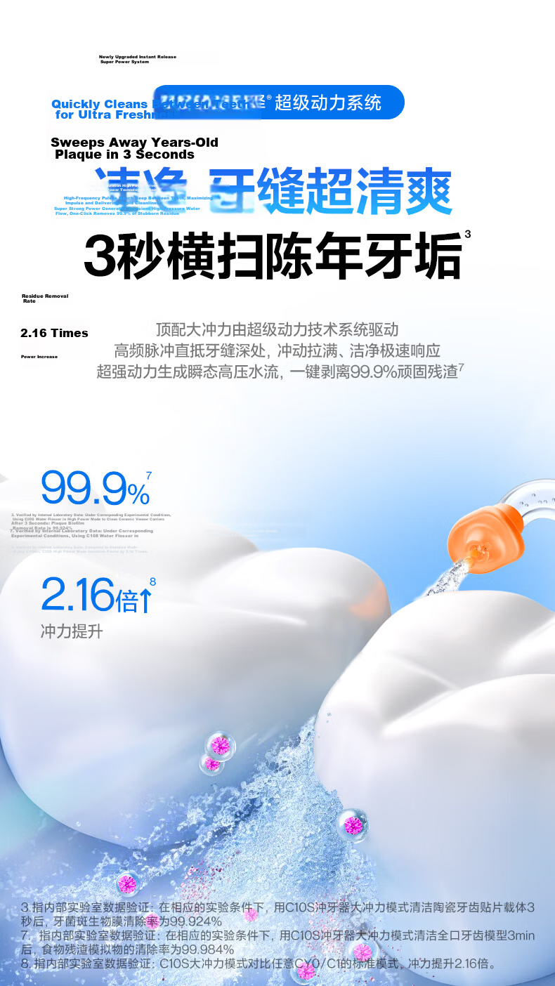 Usmile Smile Plus Oral Irrigator [New Upgrade] Portable Water Flosser Teeth Cleaner Antibacterial Oral Care C10S Cream Yellow 3.0 Birthday Gift 7