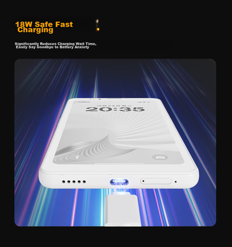 BIGME HiBreak Pro Color 6.13-inch Color E-Ink Screen Smart Eye Protection Phone E-Book Reader Tablet 8+256GB 5G Call Support White 18