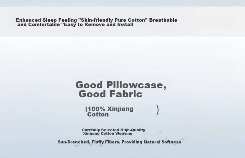 FUANNA Pure Cotton Pillowcases, Set of Two, Simple Design for Students And Home Use, 74*48cm 3