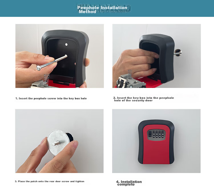 GSON Password Key Box Key Storage Box Construction Site Door Lock 1 Piece 13