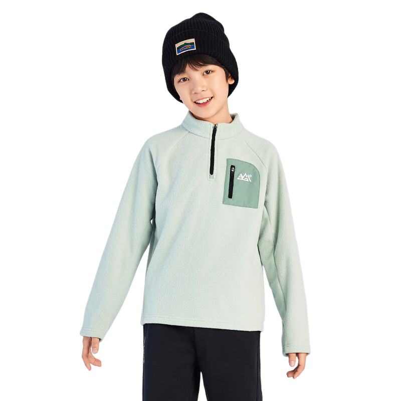 361° Kids Fleece Hoodie Autumn Winter Thick Warm Pullover for Boys and Girls 3-14 Years Green 165