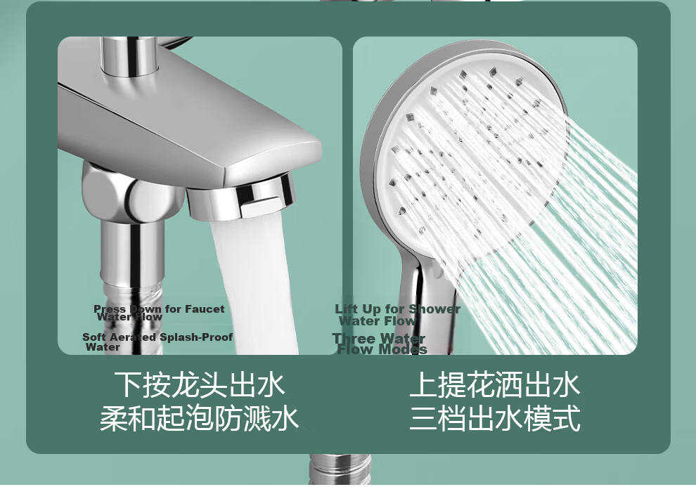CVBAB Shower Faucet, Hot And Cold Water Mixing Valve, Concealed Thickened Bathroom Shower Mixer Valve Switch CV1502 9