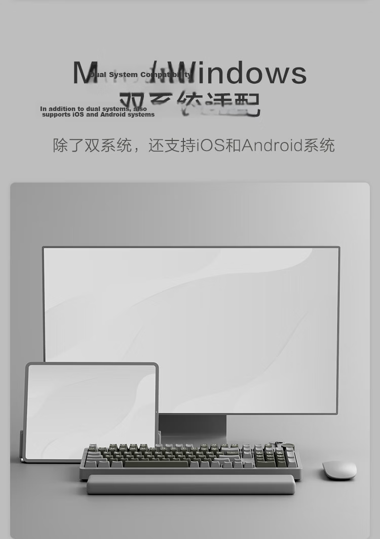 JD Original JZ990 Wired Mechanical Keyboard, 99 Keys Backlit Gasket Structure, PBT Keycaps, Multimedia Volume Knob, Dual System Compatible, Gaming And Office Use, Original Gray 18