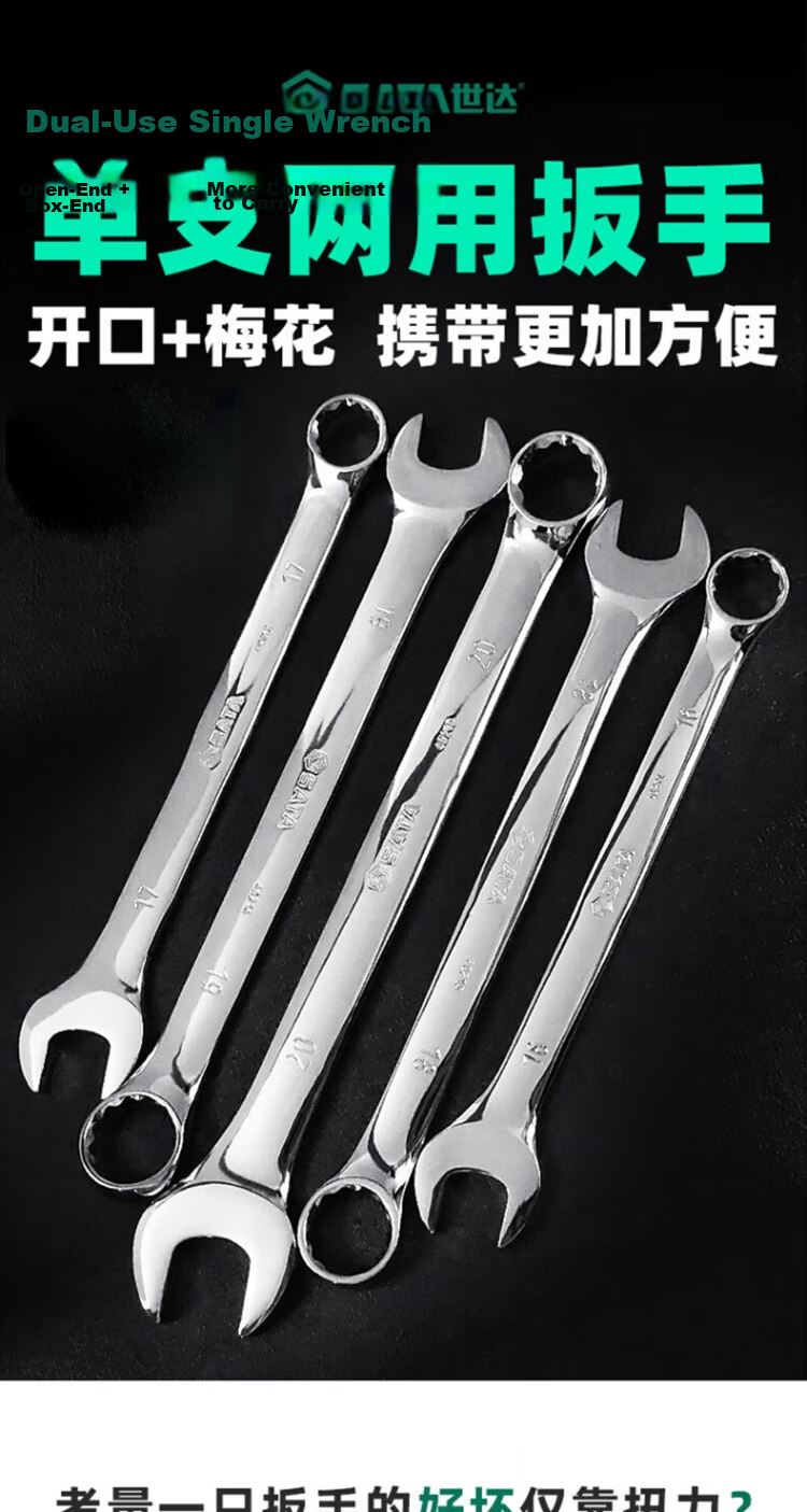 SATA Fully Polished Dual-Use Wrench 30mm 40222 1
