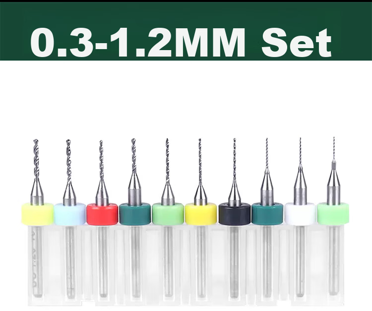 Raymond PCB Fixed Handle Micro Drill Bit Set 1.6-2.5mm 10 Pieces 4