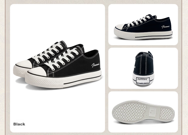 Qianjin Classic Retro Fashion Trend Canvas Shoes Breathable Non-slip Wear-resistant 2026 New Model Off-white Size 40 16