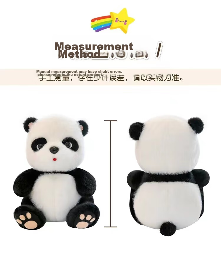 Wozhi Giant Panda Plush Toy, Realistic Baby Panda Doll, Stuffed Animal, Birthday Gift for Girls 3