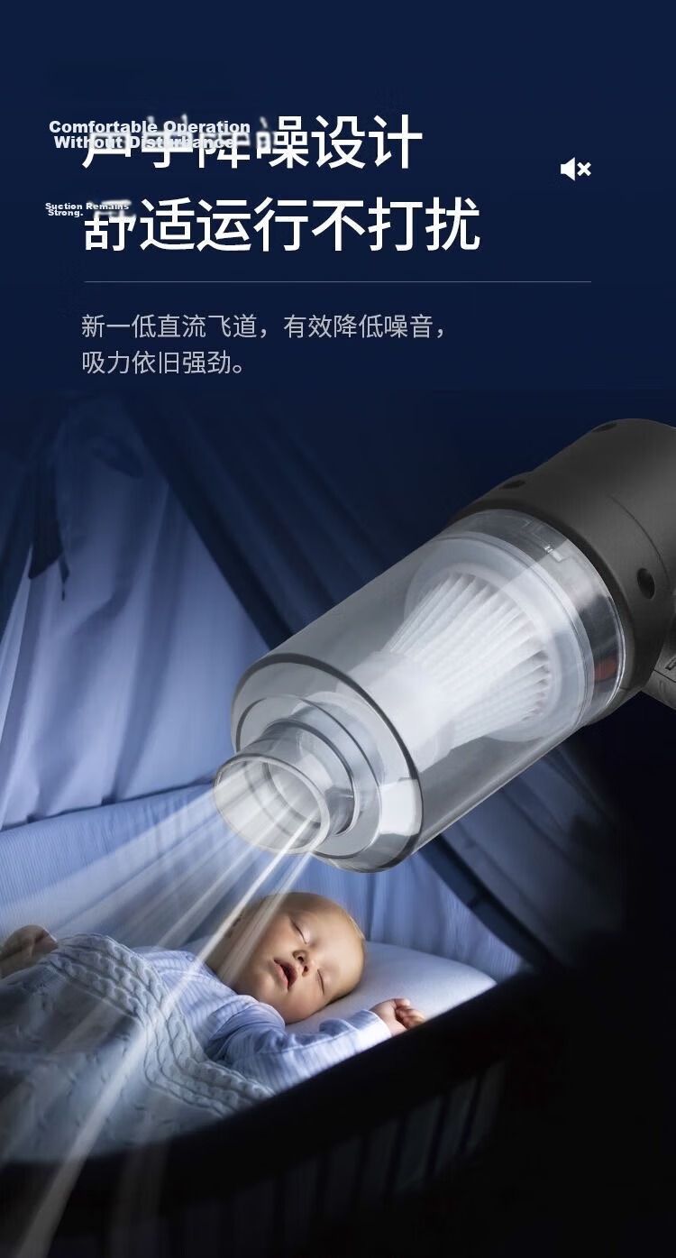 Mishiguang Handheld Dual-Use Dust Remover for Home and Car, Small Pet Hair Remover Blower 24