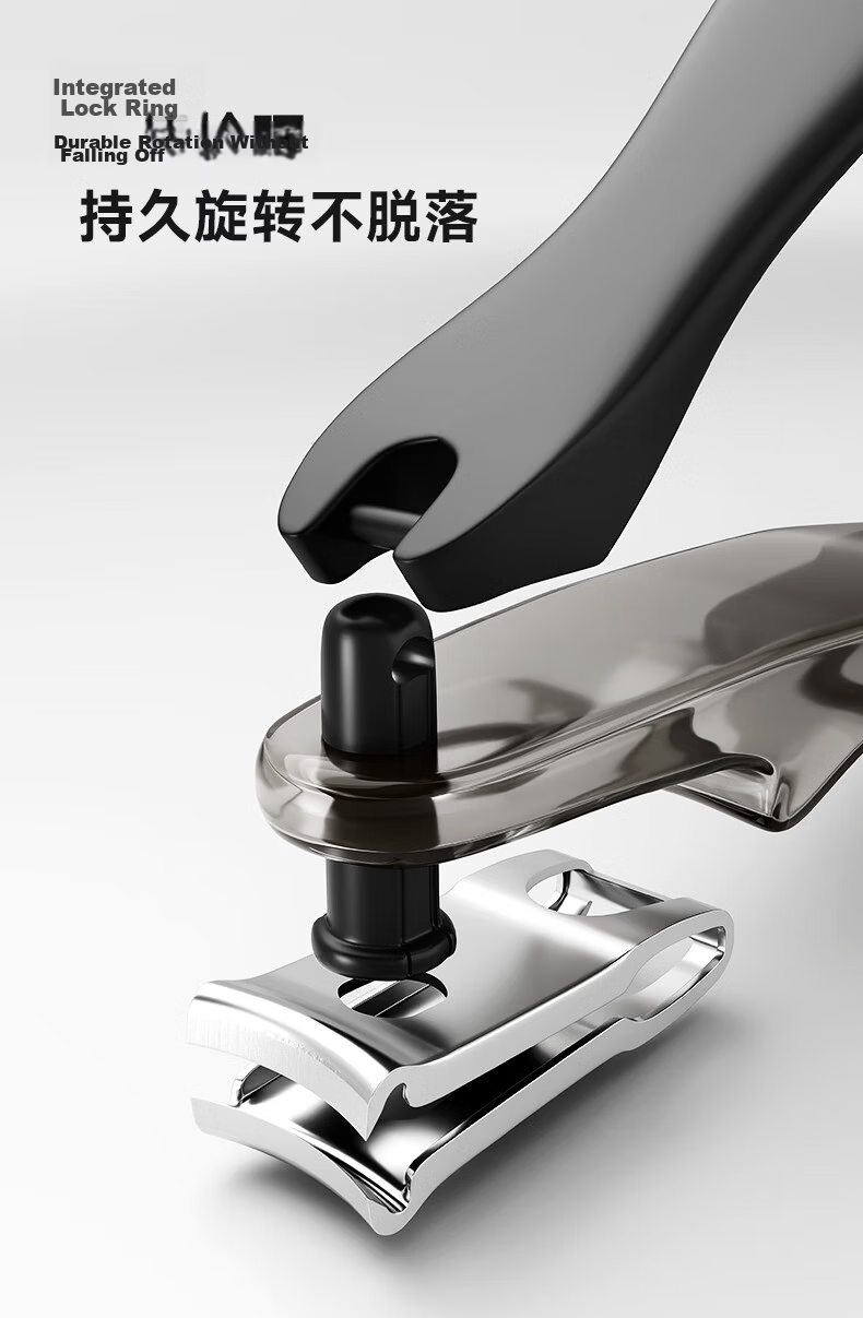 ZWILLING Nail Clipper, Imported Toenail Clipper, 360-Degree Rotation, Anti-Splash, Stainless Steel Nail Scissors with File, Germa 12