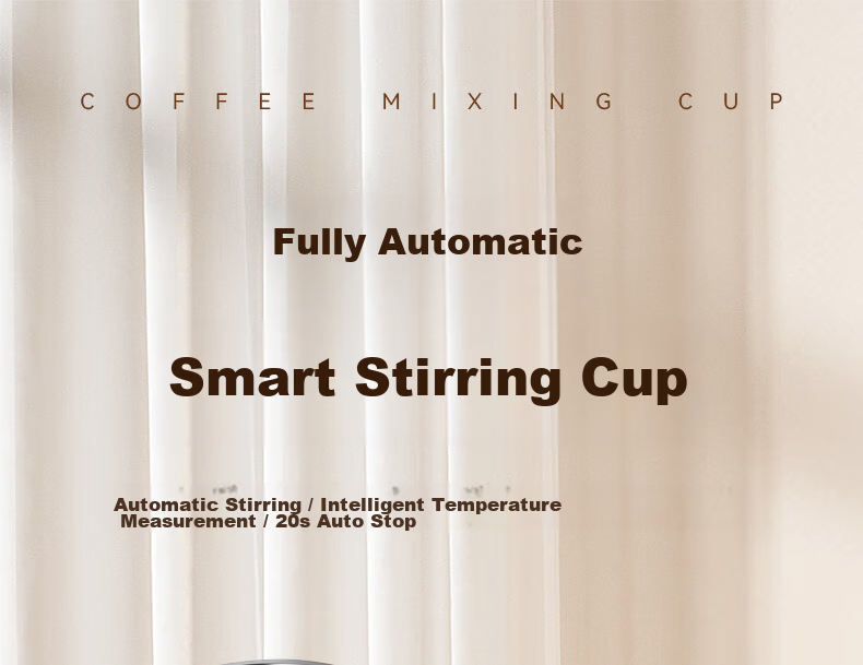 Xiduomi Fully Automatic Stirring Cup, Smart Temperature Display, Magnetic Electric Coffee Mug, Rechargeable, 316 Stainless Steel, for Coffee And Milk Powder 1