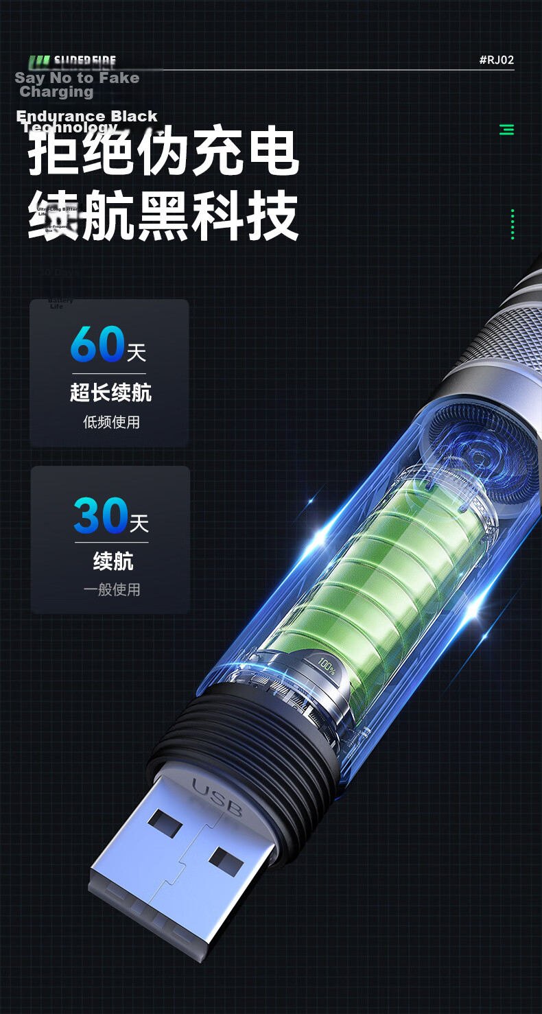 SupFire RJ02 Green Laser Pointer Long-Range Outdoor Rechargeable Laser Light Sales Teaching Pointer Flashlight Star Pointer 5