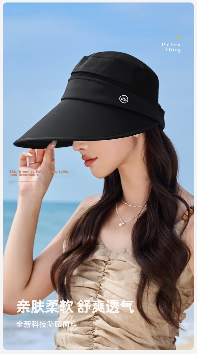 GRGN Sun Protection Hat for Women with Wide Brim, Sun Hat, Fisherman Hat, Sun Hat, Shell Hat, Face-Covering UV Protection Hat for Wome 10