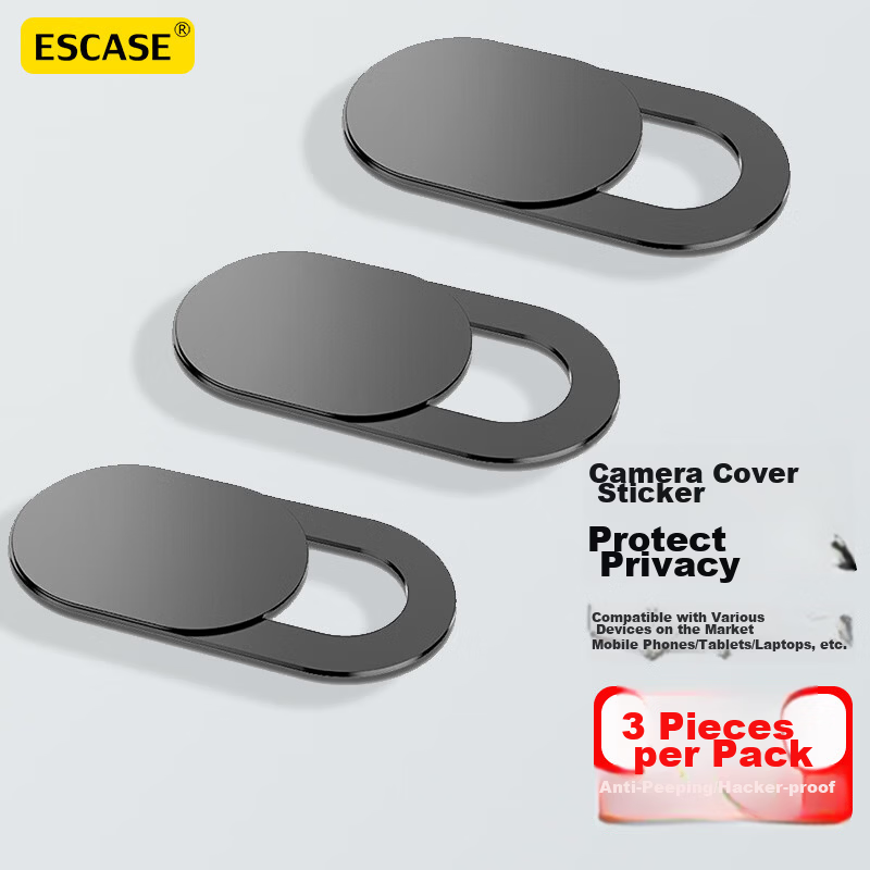 ESCASE Privacy Camera Cover for Apple Huawei Phones Tablets Laptop Webcam Anti-Peeping Lens Cap Hacker Protection ES-CCO-01
