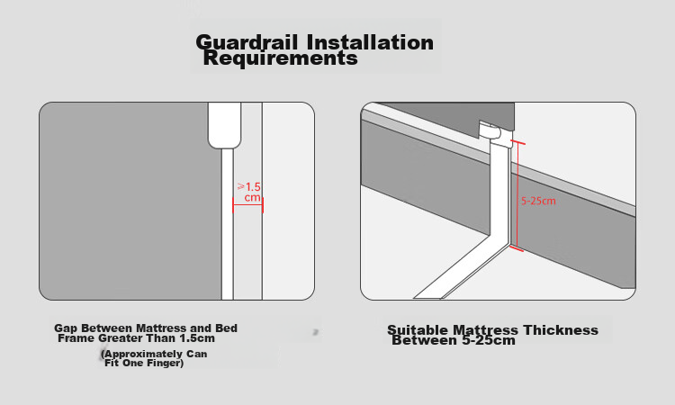 BangBangPig No-Installation Bed Rail Baby Anti-Fall Protective Barrier Simple Portable Foldable Bed Guard 1.5m Single Side 14