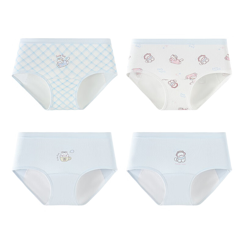 Hongdou Girls' Underwear for Preteens, 12-Year-Old Girls' Menstrual Leak-Proof Shorts for Middle and High School Students