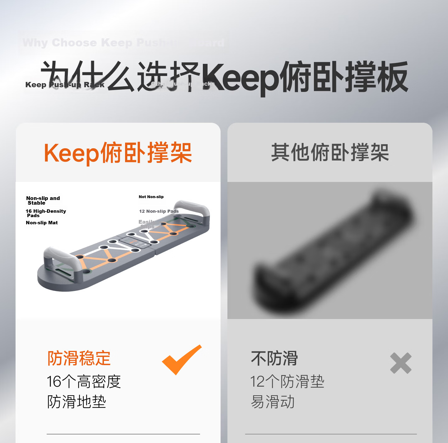 Keep Push-Up Training Board Multifunctional Portable Stand Auxiliary Equipment Home Fitness Chest and Abdominal Muscle Professional Edition 5