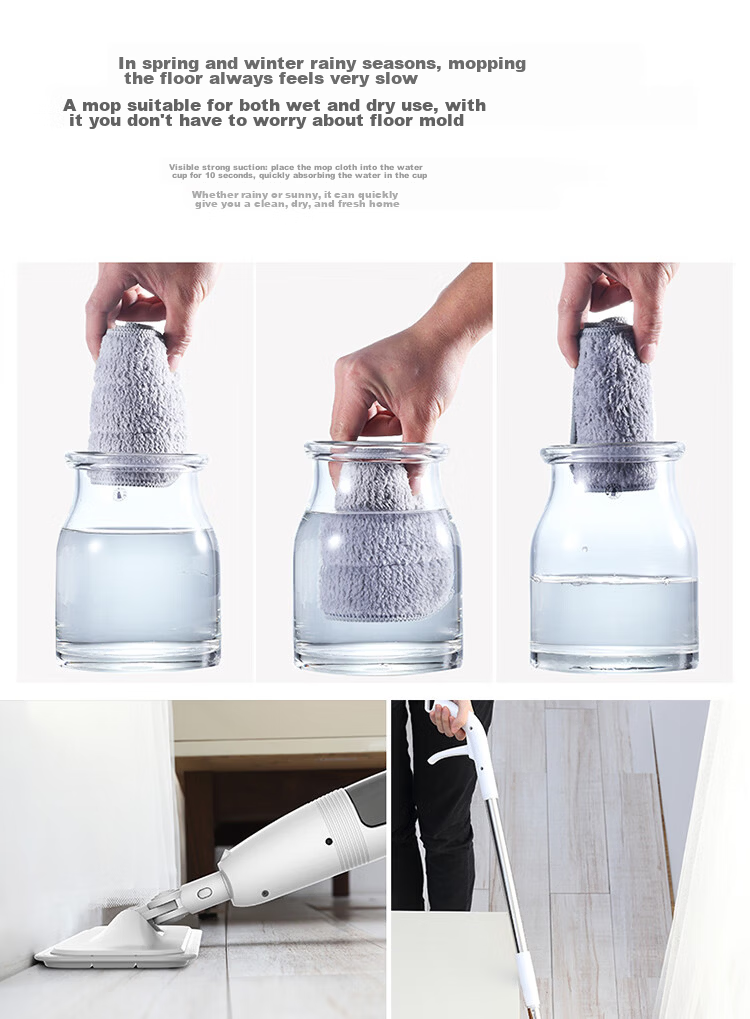 Deerma Lazy Mop Household Floor Spray Mop Flat Washing and Wringing Integrated Spray Mop TB500 17