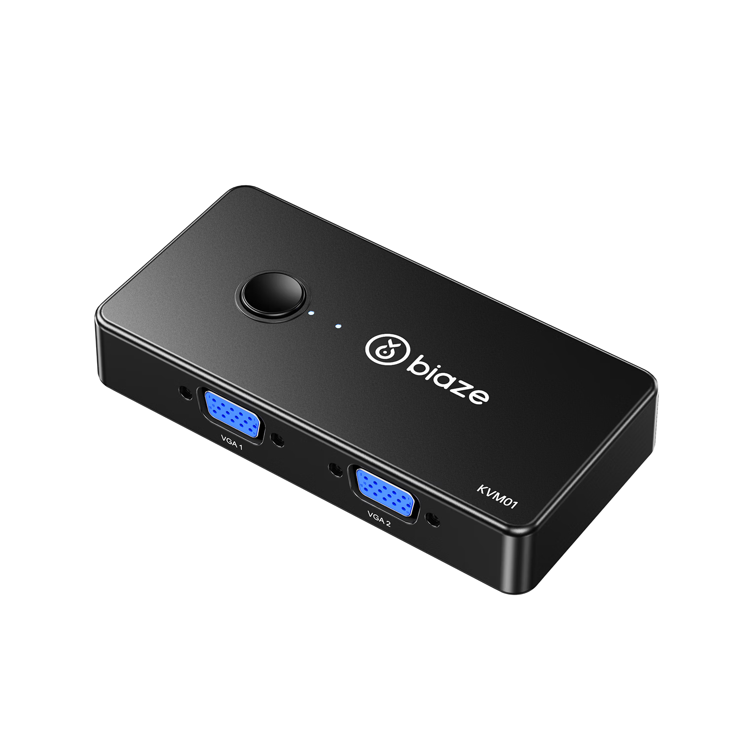 BIAZE VGA KVM Switch 2-in-1 Desktop Laptop Converter Dual Monitor Keyboard Mouse Printer Sharing Device