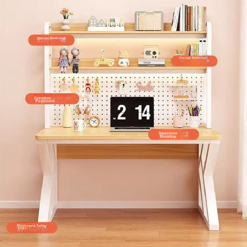 Gupujia Computer Desk, Home Simple Study Table, Long Rectangular Desk for Students, Writing And Learning Table, Gaming Desk, Office Desk 7