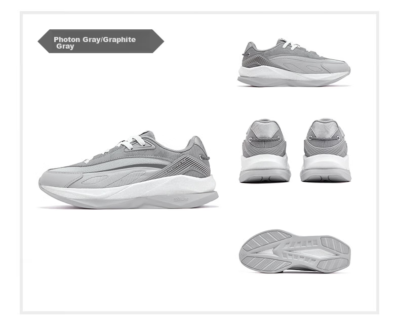 361° Spaceship Men's Sports Shoes Autumn Thick Sole Retro Casual Running Outdoor Cushioning Shoes 672536701-2 31