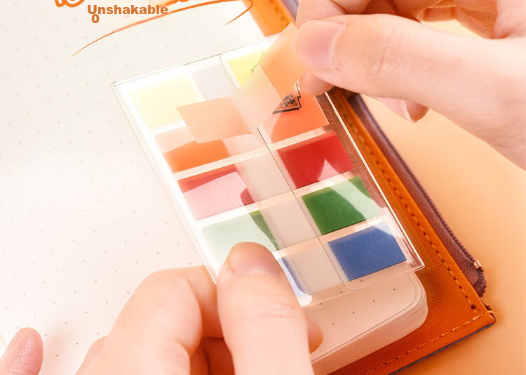 3M [Lowest Price Online] Sticky Notes, Memo Pads/Note Paper/Transparent Index Labels, Office Supplies, 683-6CF Pull-Out Labels (6 Colors) 4