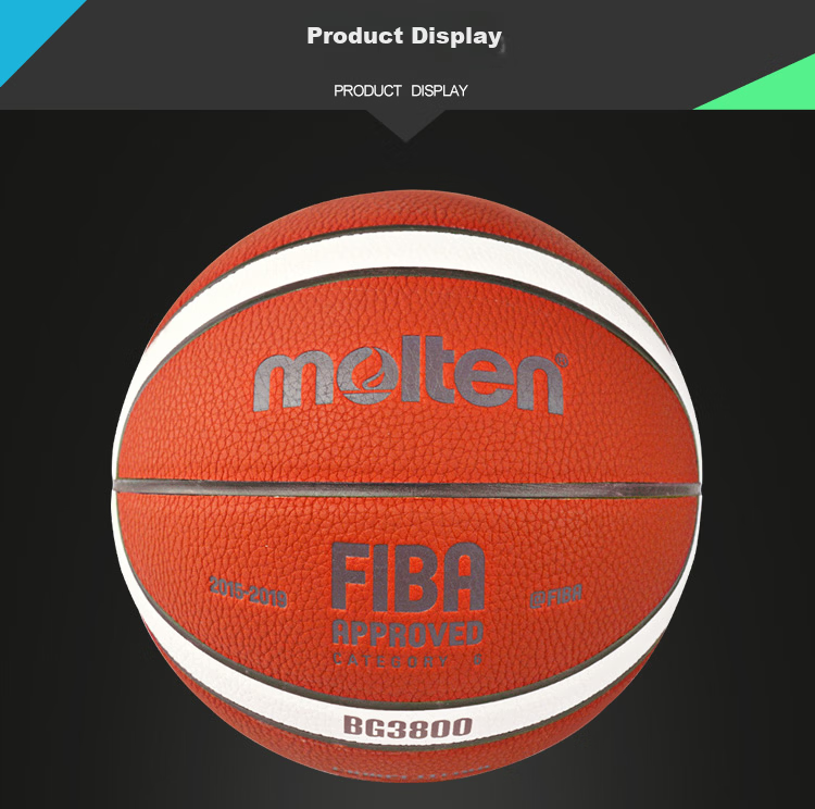 Molten Size 6 Basketball FIBA Approved B6G3800 Women's Youth Student Training Ball BG3800 3