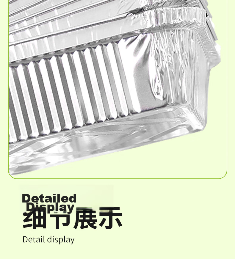 Jieribang Air Fryer 7-Inch Aluminum Foil Pans, 30-Pack Square Foil Containers for BBQ and Oven Use 12