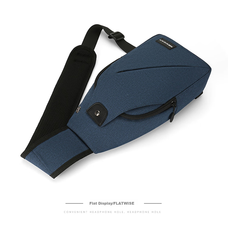 MEXICAN Men's Chest Bag Travel Casual Single Shoulder Crossbody Phone Waist Bag Canvas Backpack Cycling Student Commuter 20